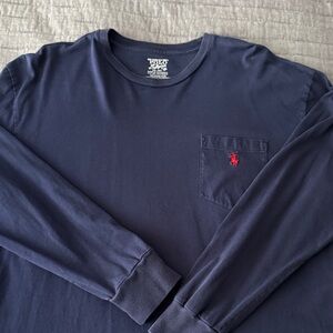 Polo by Ralph Lauren Men's Dark Blue Long Sleeve Tee
